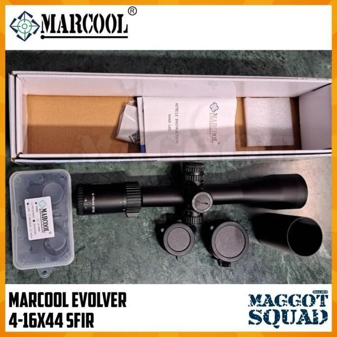Marcool Evolver 4-16x44 SFIR Reticle lampu + paralax