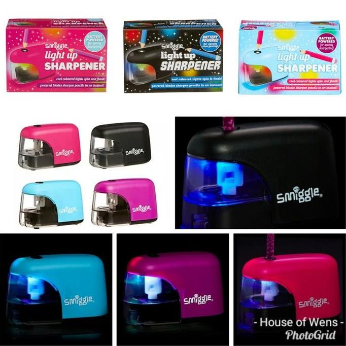 

Smiggle Auto Light Up Sharpener - Rautan Pensil Smiggle Co