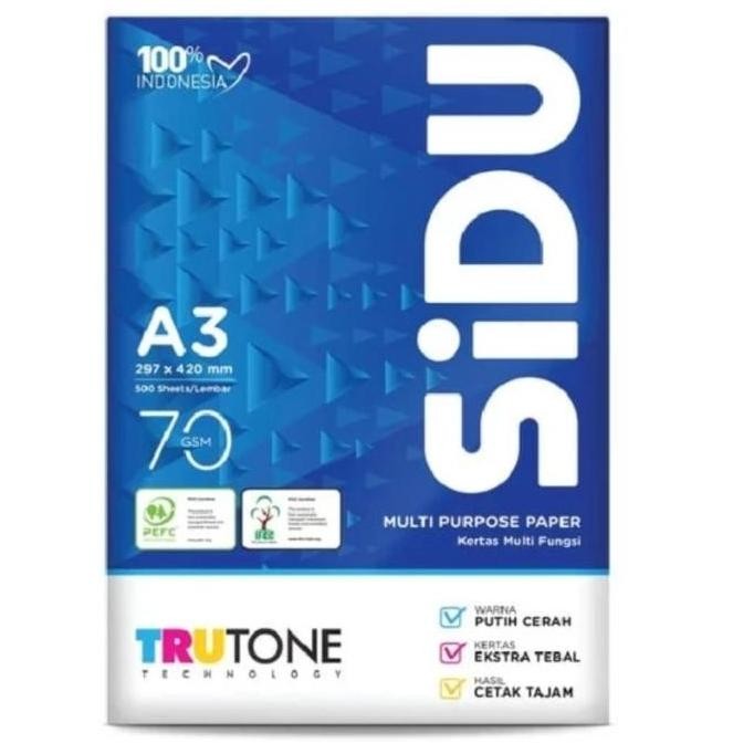 

New Product - Kertas Hvs A3 70 Gr Sidu / Sinar Dunia Kiarastoreku