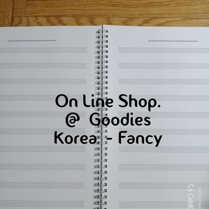 

New Product - Buku Spiral Musik Garis5 / Music Notebook Size A4 Ori Korea Readystock - Kuning Muda Kiarastoreku