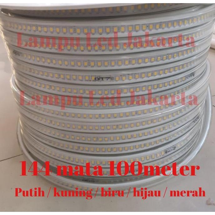 Lampu LED selang 2835 144mata 100meter. Lampu selang 144led 100m 1roll