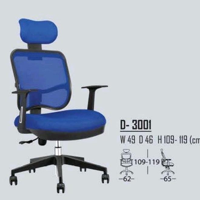 Kursi Kantor Staff Indachi D 3001N Sandaran Jaring