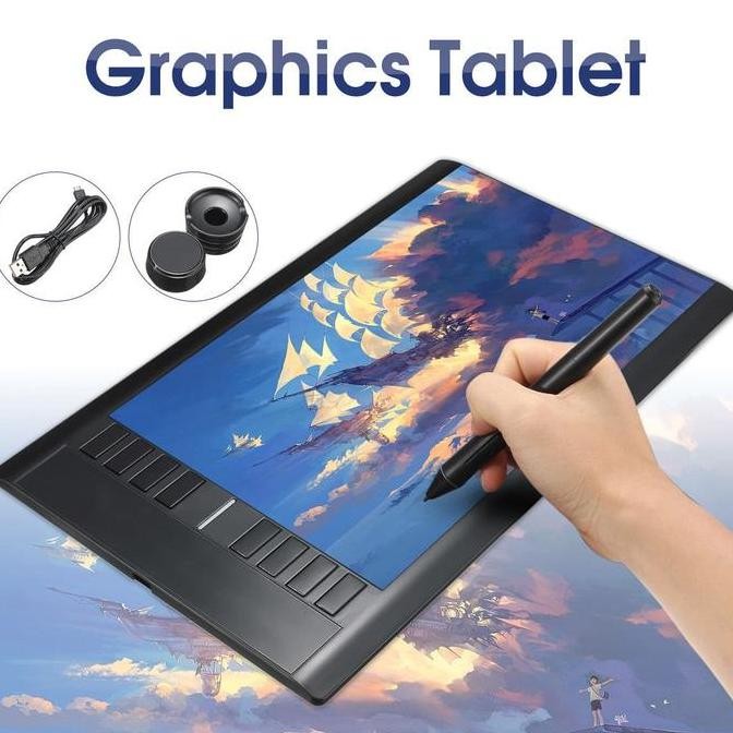 HARGA DISC - Tablet Digital + Pen Desain Grafis u/Sketsa Gambar Laptop & PC - Promo
