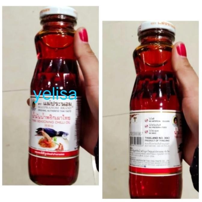 

Grosir Maepranom Brand Thai Seasoning Chilli Oil - Minyak Cabe 300Ml