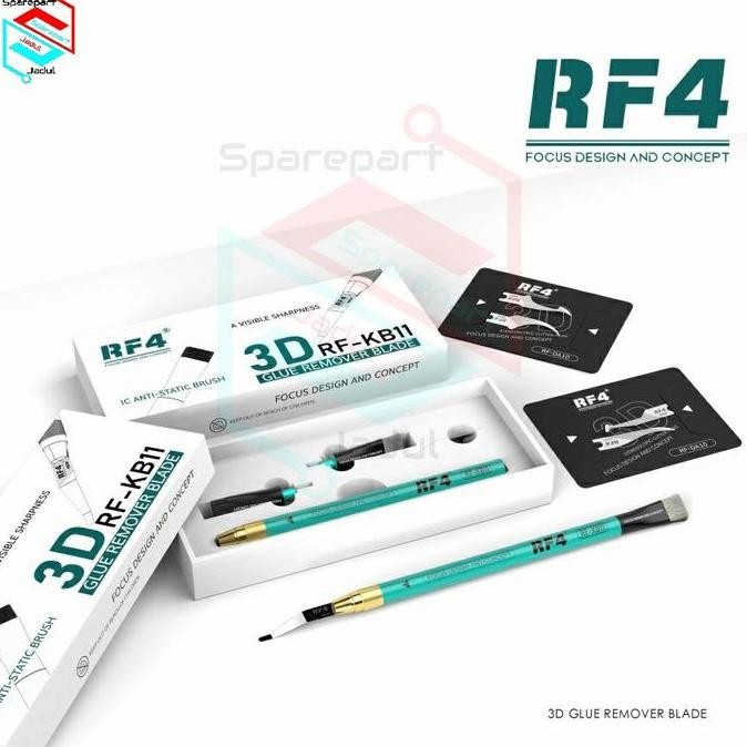 

Pisau Ic Rf4 Rf-Kb11 Double Head Brush 3D Blade And Glue Removal Brush Co