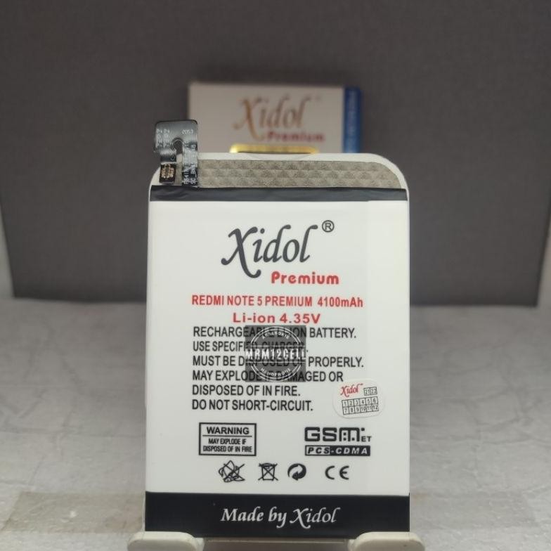 Premium Batu Batre Batrai Xidol Xiaomi Redmi Note 5 Bn45 Original
