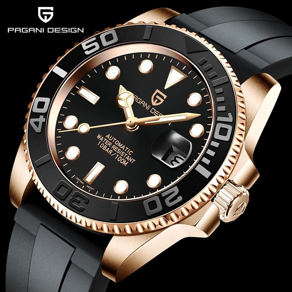 PAGANI DESIGN 2024 New PD-1651 Men's Mechanical Watch Luxury Sapphire Glass Automatic Watch NH35 Men