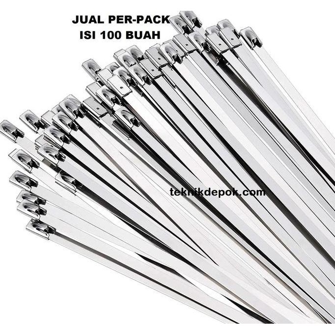 

Perpack Cable Ties Stainless 4.6 X 500 Mm Tali Tie 50 Cm Tis Pengikat Co