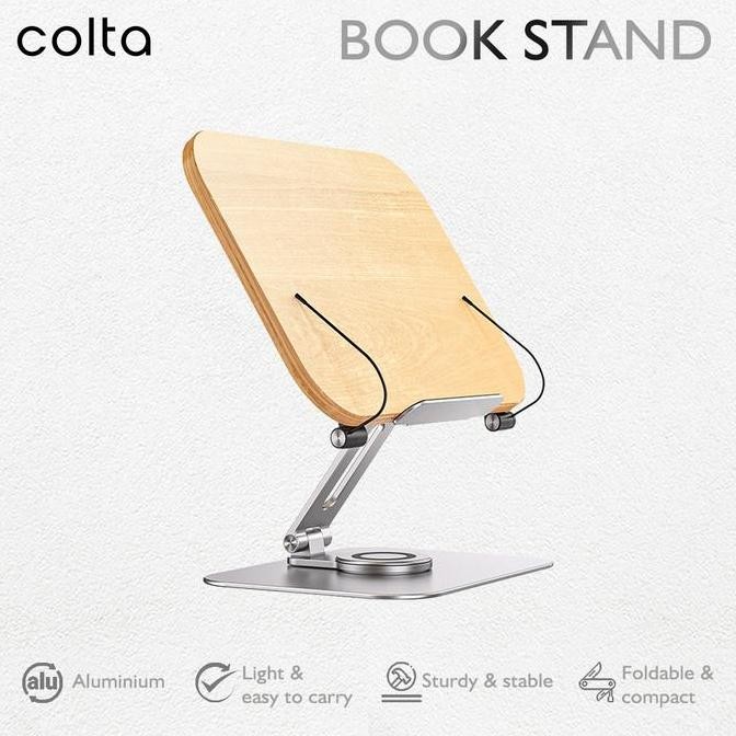 

Colta 360 Book Stand Dudukan Penjepit Sandaran Penyangga Tatakan Buku Co