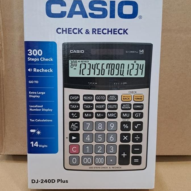 

Kalkulator Casio Original 14Digit Dj-240D Plus Co