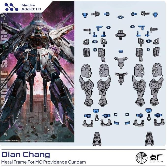 Metal Inner Frame For Mg Providence Gundam By Dian Chang Co
