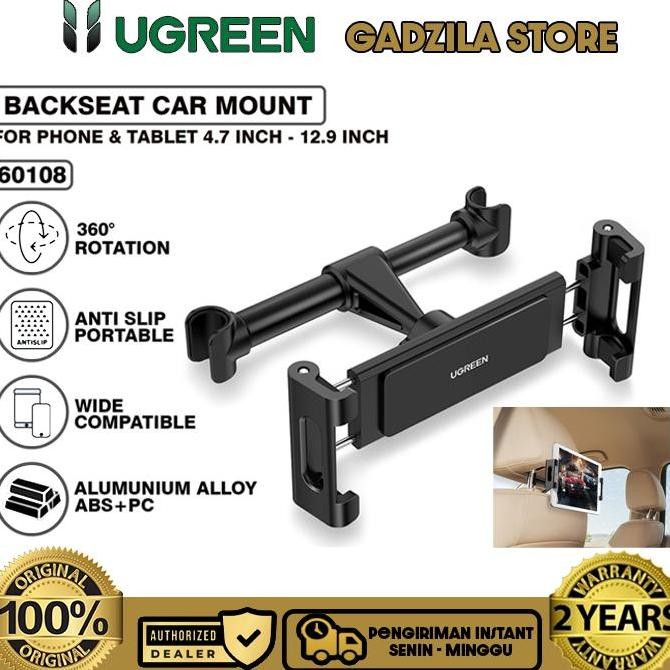 Ugreen 60108 Backseat Headrest Car Mount Phone Holder Stand Kursi Belakang Mobil Untuk Handphone Tab