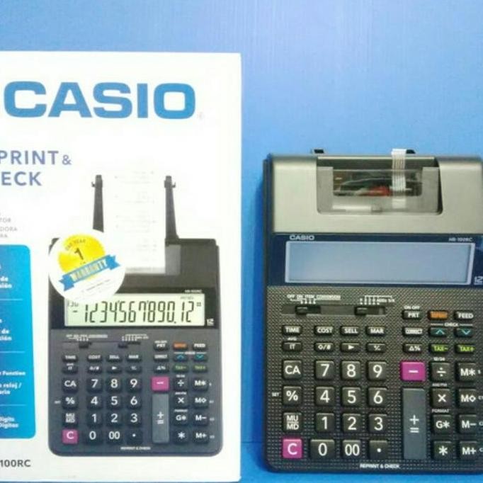 

Calculator Casio Hr 100 Rc Kalkulator Print Casio Hr100 C Original Co