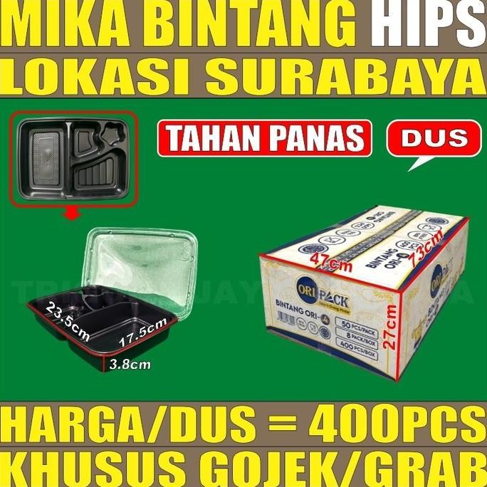 Mika Bento Hips Tahan Panas 4Sekat Kotak Makan Tahan Panas Bubur Sby Co