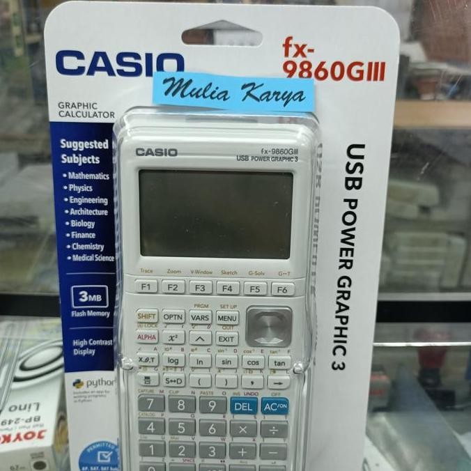 

Casio Fx 9860 Giii Sd Kalkulator Grafik Graphic Co
