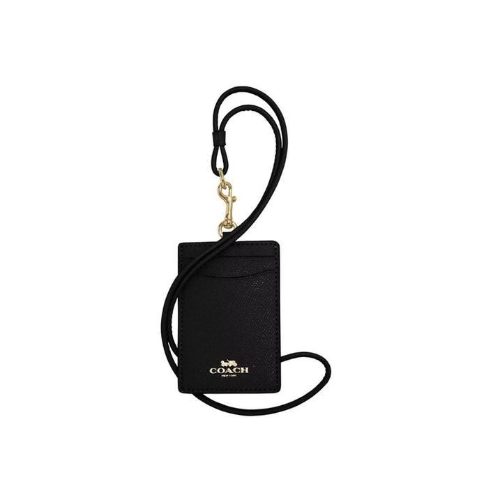 

Coach Id Lanyard Gold Black Co