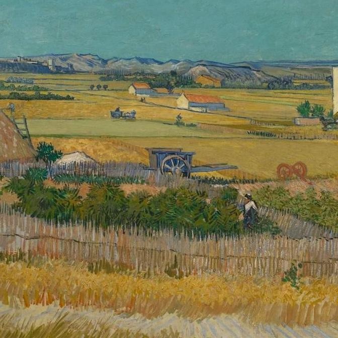 Lukisan Vincent van Gogh The Harvest Painting HI