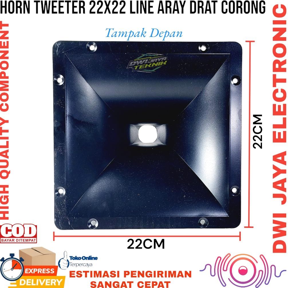 HORN TWEETER UKURAN 22x22 BAHAN PLASTIK