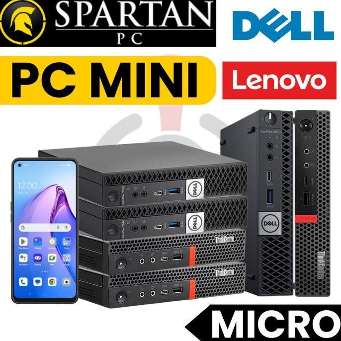 Pc Mini Dell Optiplex / Lenovo Thinkcentre Mini Pc Komputer Second Micro Tiny Core I3 / I5 / I7 - 70