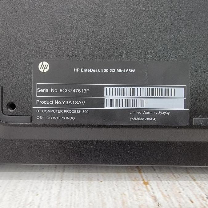 Pc Mini Hp Elitedesk 800 G3 Gen7 & Gen6 Barebone /Kosongan New Stok