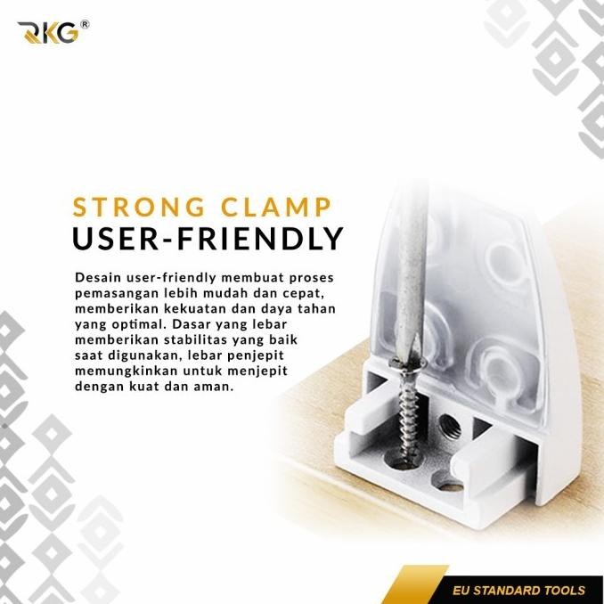 Penyekat Meja Penjepit Kaca Partisi Klem Bracket