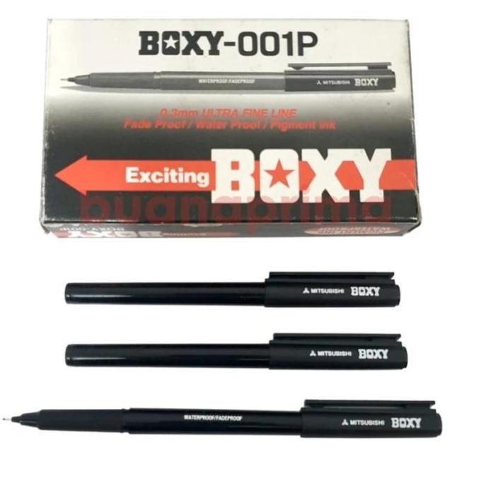 

TERBARU! Ballpoint Boxy - 001P 0.3mm Ultra Fine Line