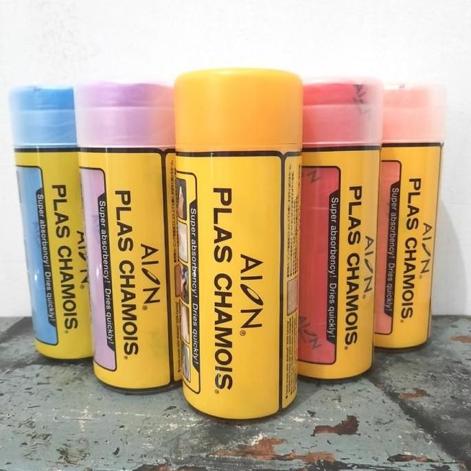 Hot Sale (Harga Grosir 12Pcs) Lap Kanebo Aion Plas Chamois Warna Original Asli Jepang - Daya Serap T