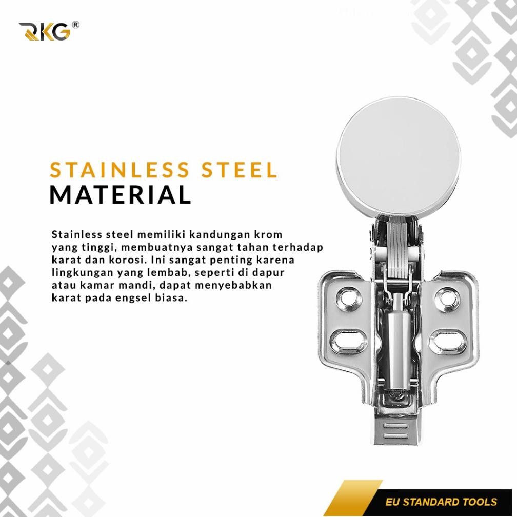 Engsel Sendok Kaca Slowmotion Soft Close Hidrolik 35 Mm