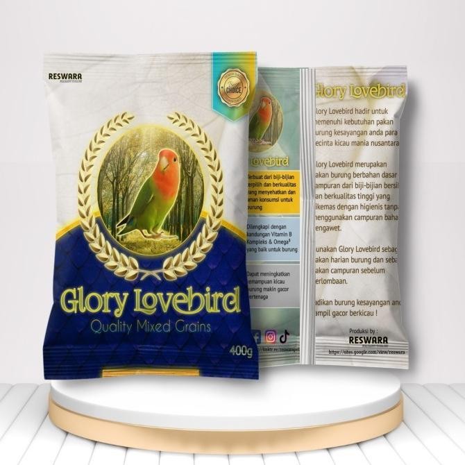 RESWARA GLORY LOVEBIRD PAKAN BURUNG LOVEBIRD PAKAN LOMBA LOVEBIRD