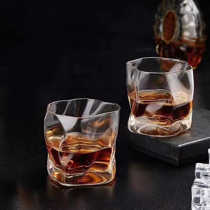 Best Seller  Origami Texture Whisky Wine Glass/Gelas Whisky Sioki