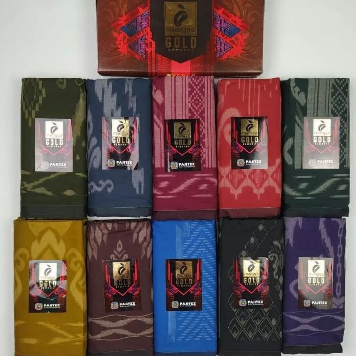 Sarung Mangga Gold Kembang Dewasa