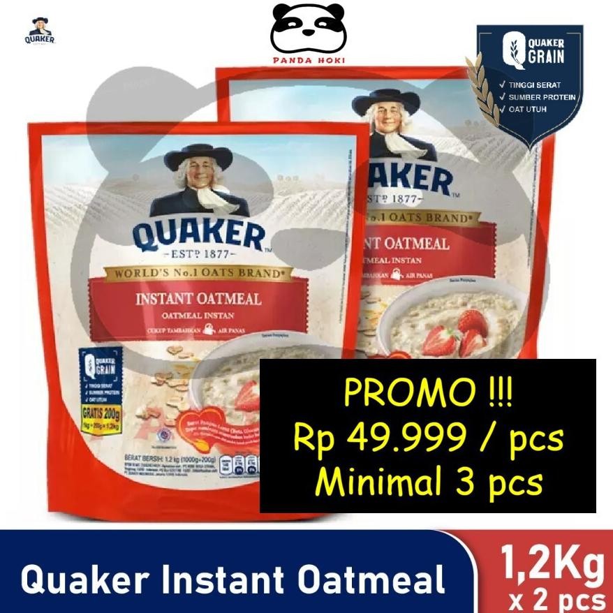 

Quaker Merah 1.2 Kg Instant Oatmeal [ No. 1 Oats Brands ] Terlaris