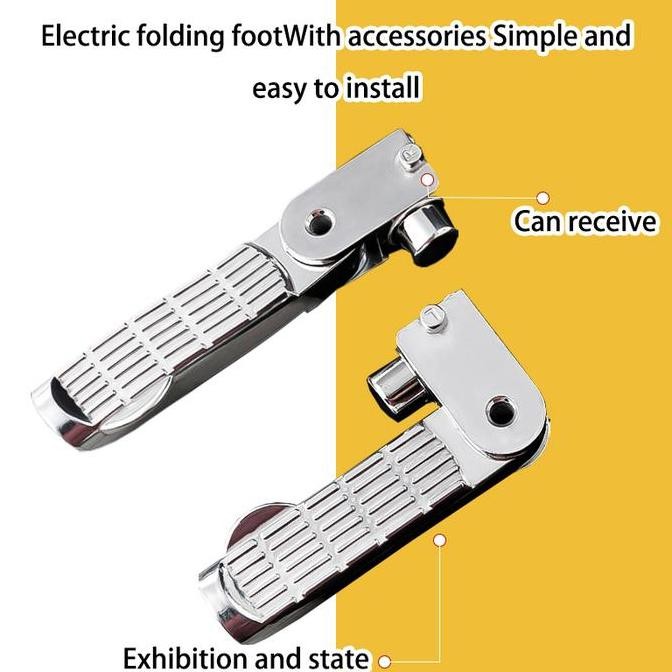 Footstep Front / Foot Step Depan Lipat Pijakan Kaki Depan Universal Sepeda Listrik 1 Set Pijakan Kak
