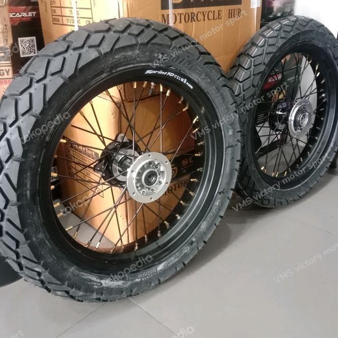 pekat velg Supermoto crf wr155 KLX D-Tracker ban dual purpose corsa