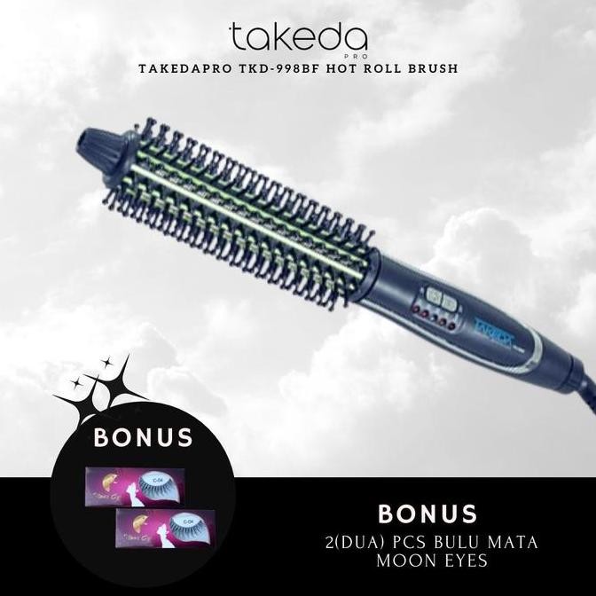 HARGA DISC - Catok Takeda Hot Roll Brush TKD-998BF - Catokan Curling