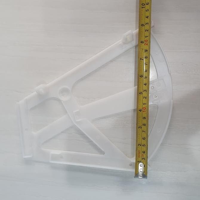 Bracket Fitting Engsel Lemari Rak Sepatu Putar 2 Susun Hitam Plastik