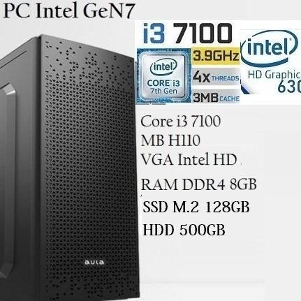 Pc Intel Core I3 7100 Gen7 New Stok