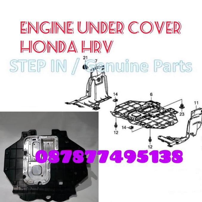 Cover Engine Honda HRV 2015-2021 tutup bawah mesin tengah