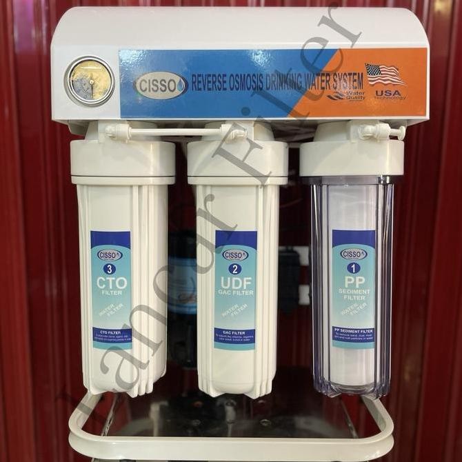 TERMURAH - Paket Mesin RO Cisso 100 Gpd / Mesin Filter Air Cisso 100 Gpd / RO Undersink 100 Gpd
