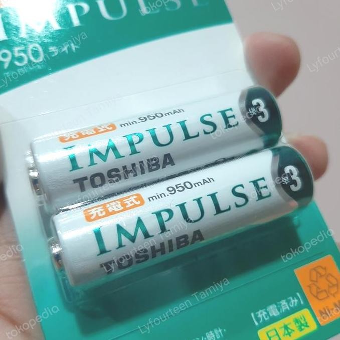 Toshiba IMPLUSE Mini 4WD Rechargeable Ni-MH AA Battery Tamiya murah