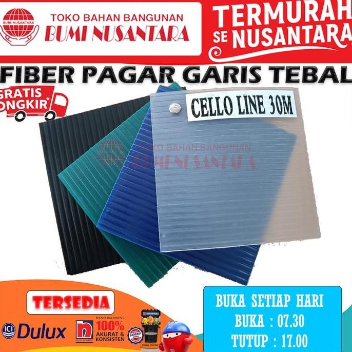 FIBER PAGAR GARIS TEBAL PIBER PAGAR VIBER PAGAR PENUTUP PAGAR PLASTIK murah