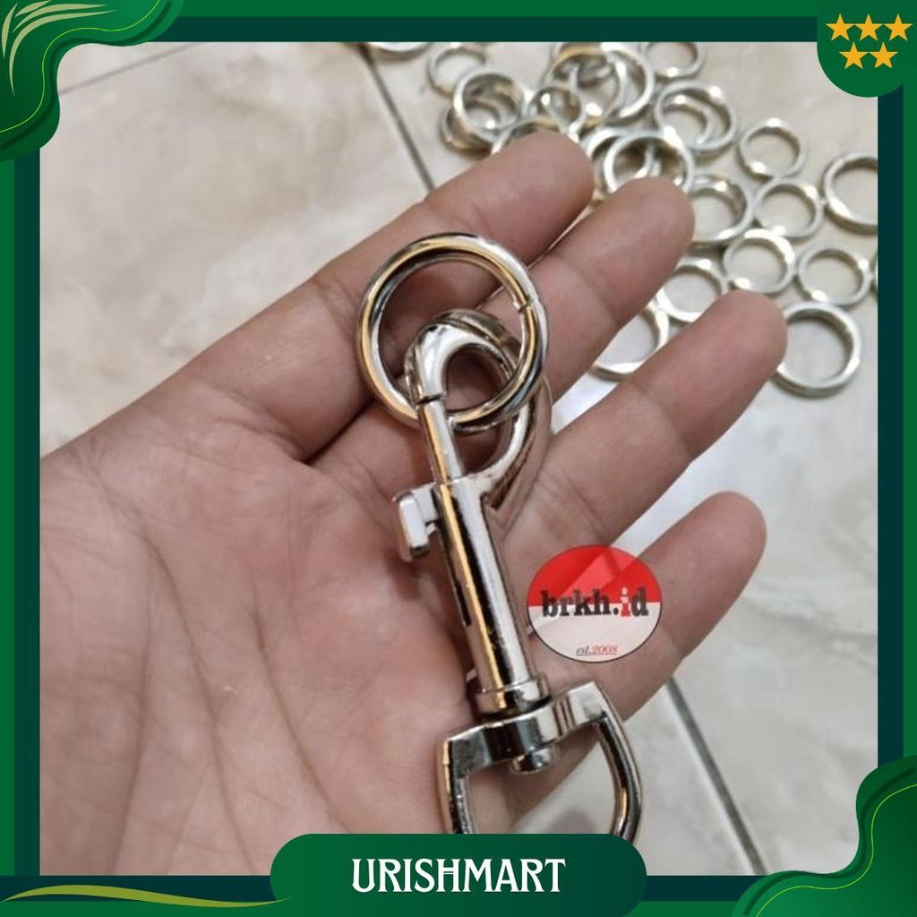 Paket Sepasang Pengait Besi + Ring O Ukuran Besar/Hook Besi Paketan Cod