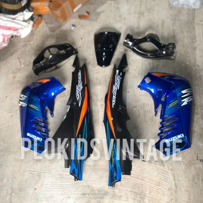 Cover Body Halus SHOGUN 125 SP SHOGUN SP 2005 Biru Hitam