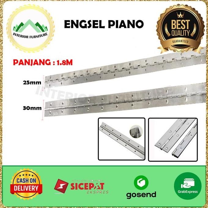 Engsel Piano 1.8 Meter / Engsel Lemari besi dapur/ Engsel Lemari