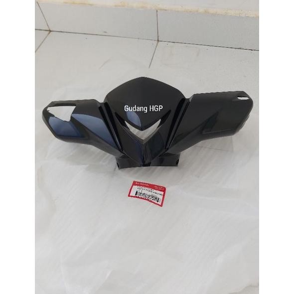 Cover Front Handle Black Batok Kepala Depan Honda Blade Karbu 53205-KWB-640FMB Ori Honda Genuine Par