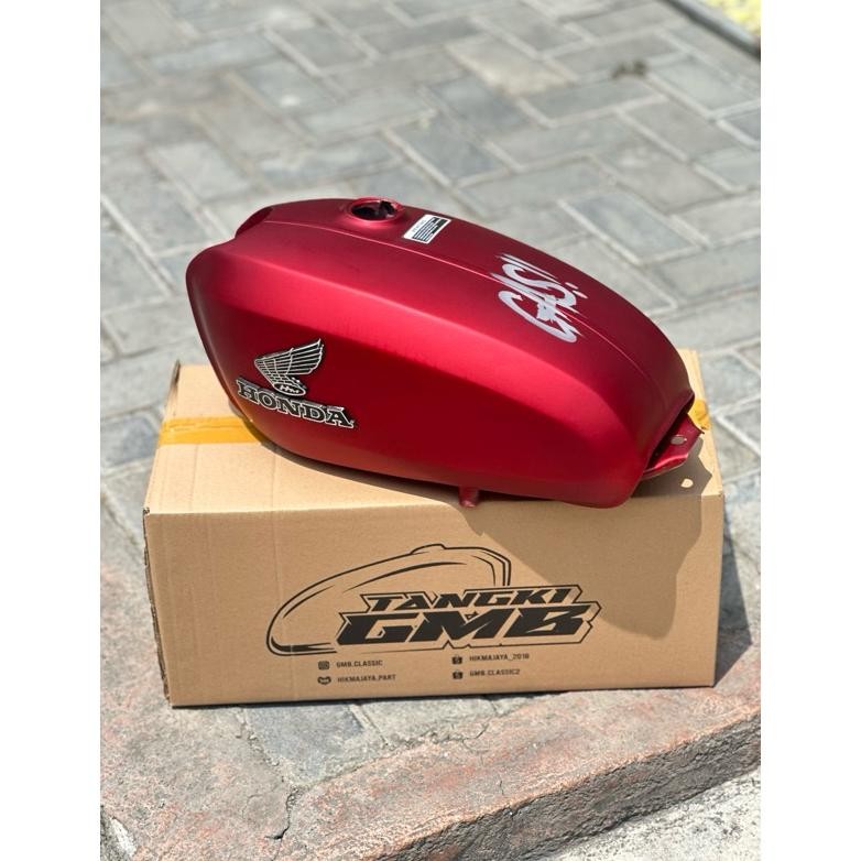 tangki cb100 merah Scoopy clear doff GASS
