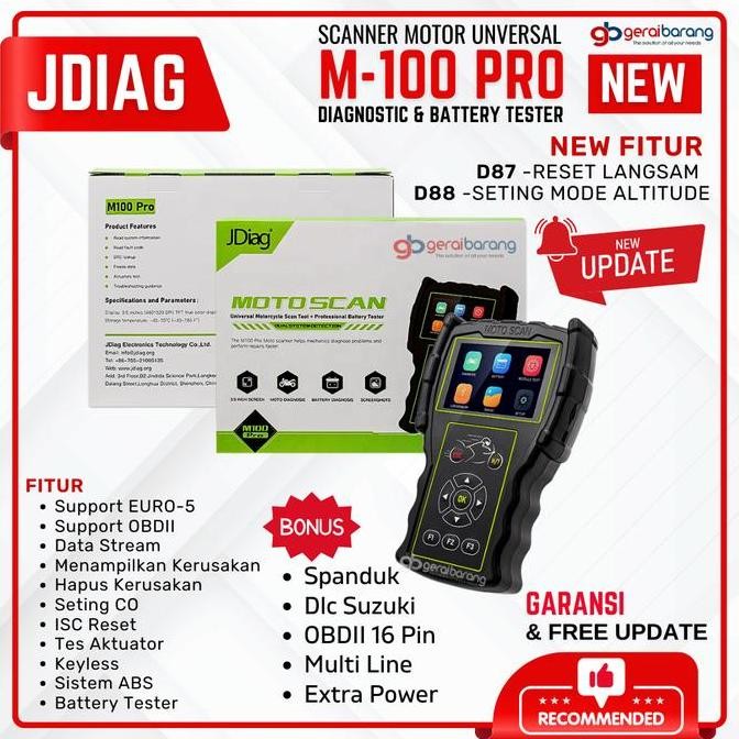 Scanner Motor JDiag Universal Diagnostik Scan Tool Motor Injeksi New