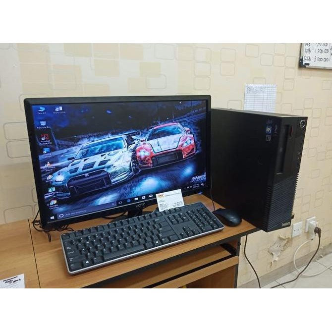 Paket Pc Lenovo Core I5 Gen4 8Gb 500Gb Monitor 22Inch Keymouse Second New Stok