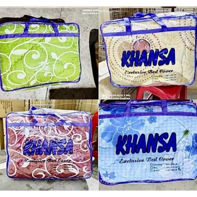TERLARIS - 1Set Sprei Bed Cover Khansa Uk.180x200cm