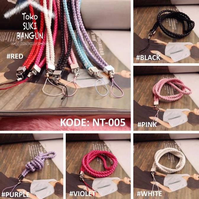 

READY Tali Lanyard Name Tag ID Card Strap Elastic PU Leather THICK NT-005 NEW